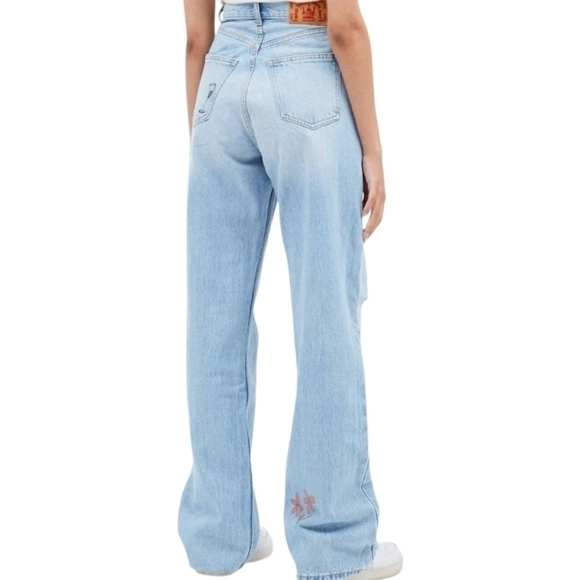 Dr Denim Echo High Rise Wedgie Scribble Jeans Size 26W30L NWT - Picture 3 of 16